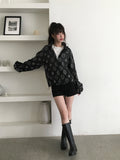 Bari Flower See-Through String Windbreaker Jacket