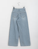 Lotney Line Denim Wide Pants