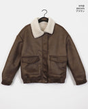 [fleece lining] Drom Suede Fluffy Fur Collar Mustang Jumper