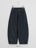 Pimmo Banding Raw Denim Balloon Wide Pants