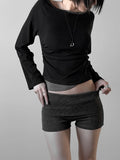Sherry Layered Boat Neck Tee