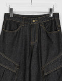 Bem Stitch Raw Denim Cargo Pants