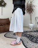 Linedine pin tuck bermuda pants