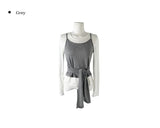 Anna Layered Bustier Tie T-Shirt Set