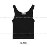 [U-BASIC] Boldy Brushed Crop Sleeveless