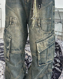 developer double pocket denim pants