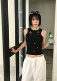 [with cup] EYELET ★ SLEEVELESS