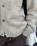 Alp Punching Knit Cardigan