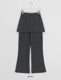 Sashio Stripe Layered Skirt Pants