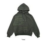 [Lining brushed] LETTERING OVER HOODIE