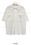Henz lace half shirt