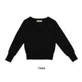 U-NECK CROP KNIT