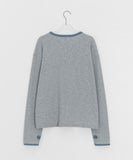 [unisex] Huked Color Matching Waffle Warmer Over Long Sleeve Tee