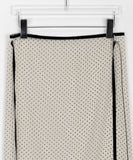 Horan dot layered wrap skirt