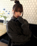 Choru Turtleneck Button Knit