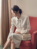 Benne Collar Peplum Short Jacket