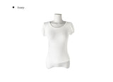 Natin Tencel Puff Shirring Short Sleeve T-shirt