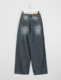 Reunoi washed wide denim pants