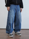 Relaxed Air Balloon Denim Pants
