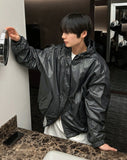 Color coated hooded jacket
