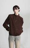 Suede High Collar Jacket
