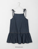 Kuyun Denim Strap Sleeveless One Piece