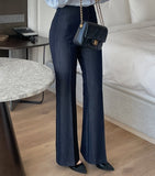 Sello bootcut denim slacks pants