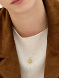 Etreve Silver Note Wave Necklace
