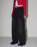 Tcoin Pintuck Wide Cotton Pants