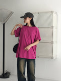 [UNISEX] Tiffen Daily Plain Oversized Fit Short-Sleeved T-shirt