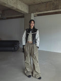 Peer One Track Crop Leather Jacket