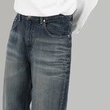 Embo Denim Wide Jeans