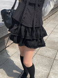 Join Frill Tiered Banding Mini Skirt