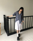 Any loose fit gauze see-through shirt