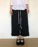 Mekun Roll-up Wide Cotton Pants