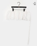 Huli check plain lace wrap skirt