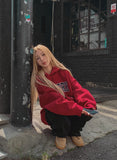 New York Embroidered Overfit Hoodie