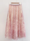 Deor Thuwal Banding Double Tulle Skirt