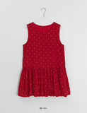 Maoli Layered Flower Balloon Sleeveless One Piece