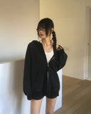 Tanner Pigment Overfit Hooded Zip-Up