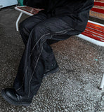 Cutting Stitch Denim Pants