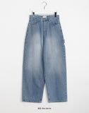 Dudy Carpenter Wide Washed Denim Pants