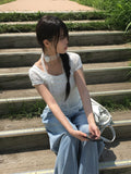 Dao Cat Washing Wide Denim Pants