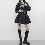 Rossique String Windbreaker Jacket + Skirt Set