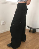 Sezer Wide Cotton Two Way Cargo Pants