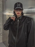 Kent western buckle leather jacket