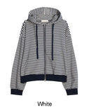 Caven Stripe Hooded Zip-Up