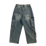 Ripen Strap Cargo Denim Pants