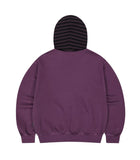 PIGMENT STRIPE MIXED ZIP UP HOODIE