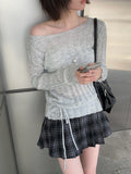 Butts Vintage Button Check Mini Pleated Skirt